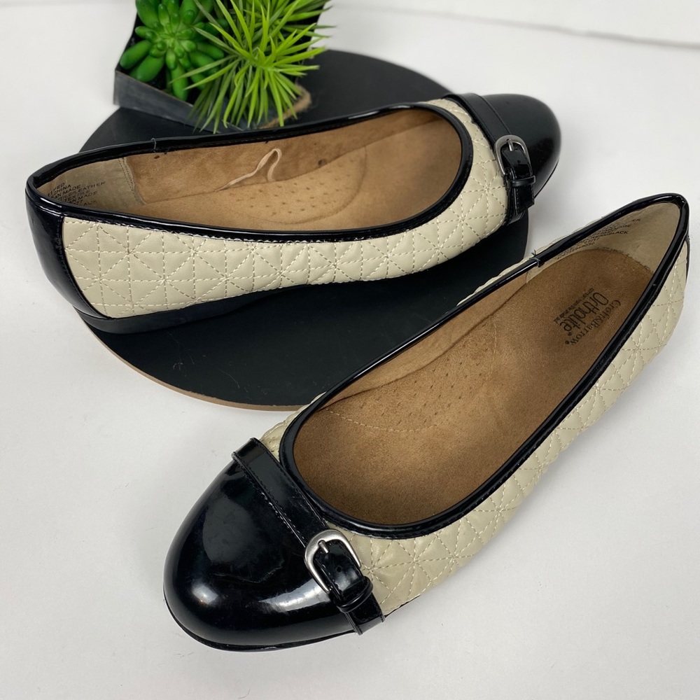 ♥️Croft & Barrow Ortholite Cream Quilted Cap toe
